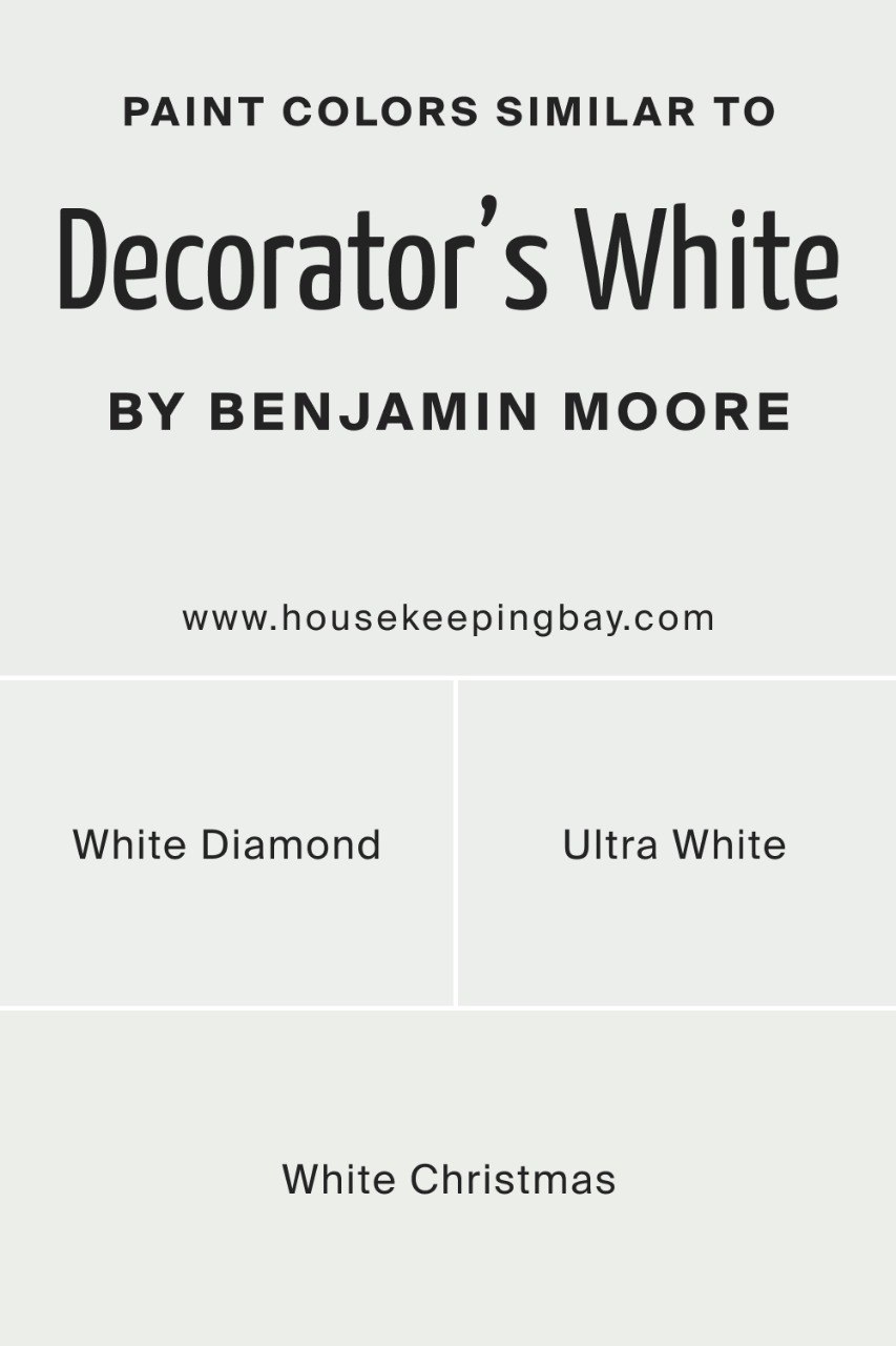 Similar Colors of Decorator’s White CC 20