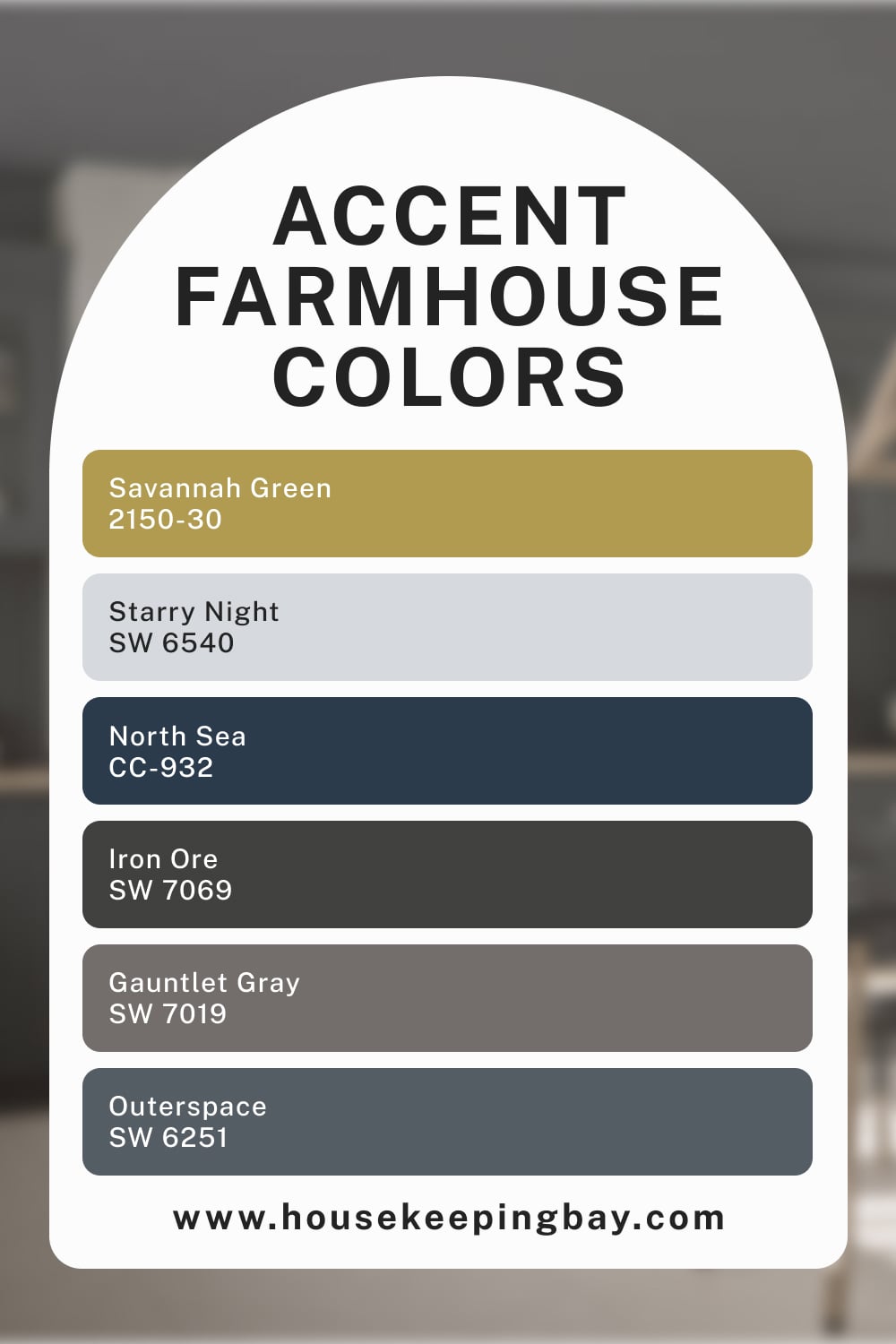 Accent Farmhouse Color Palette