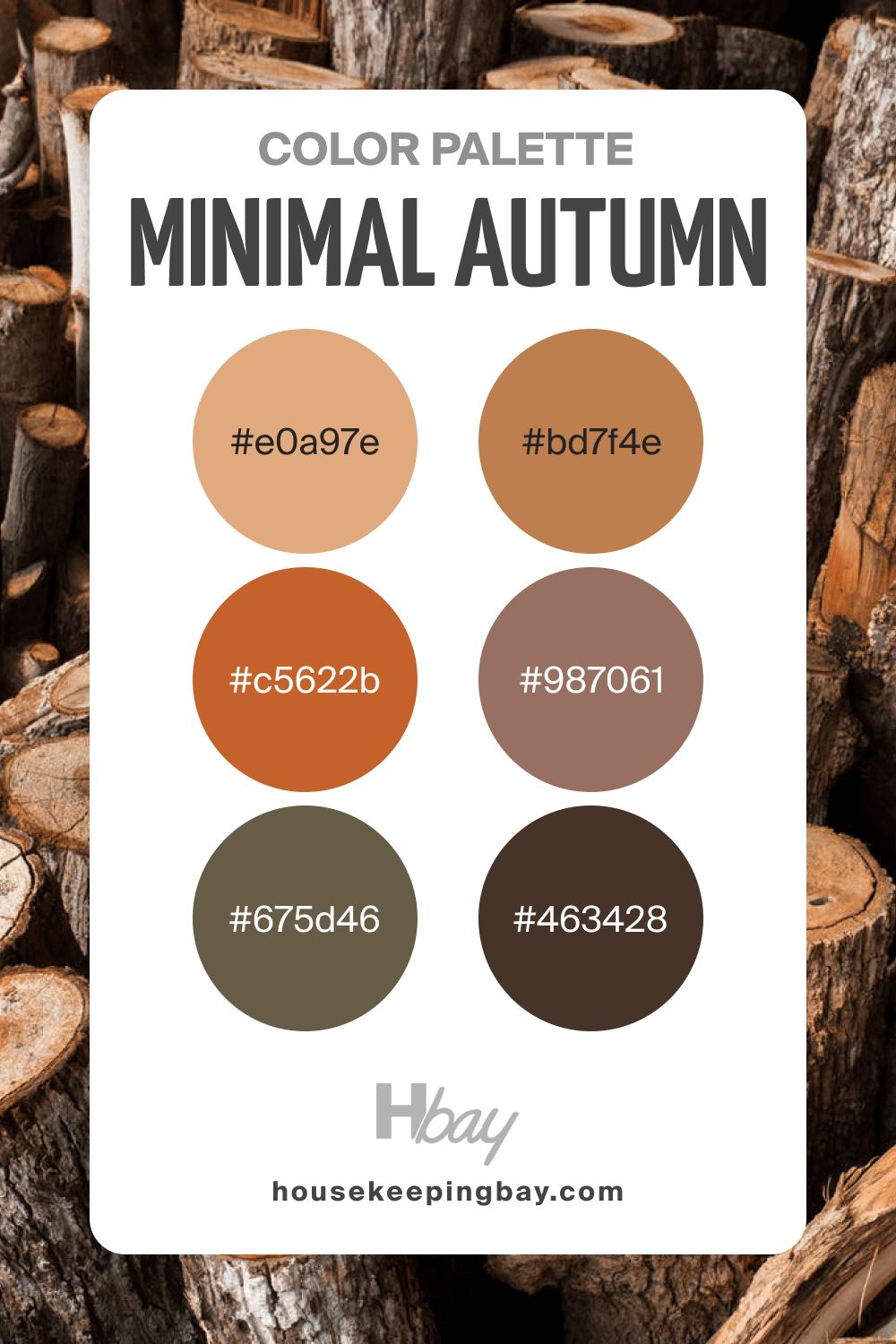 Autumn color palette minimal