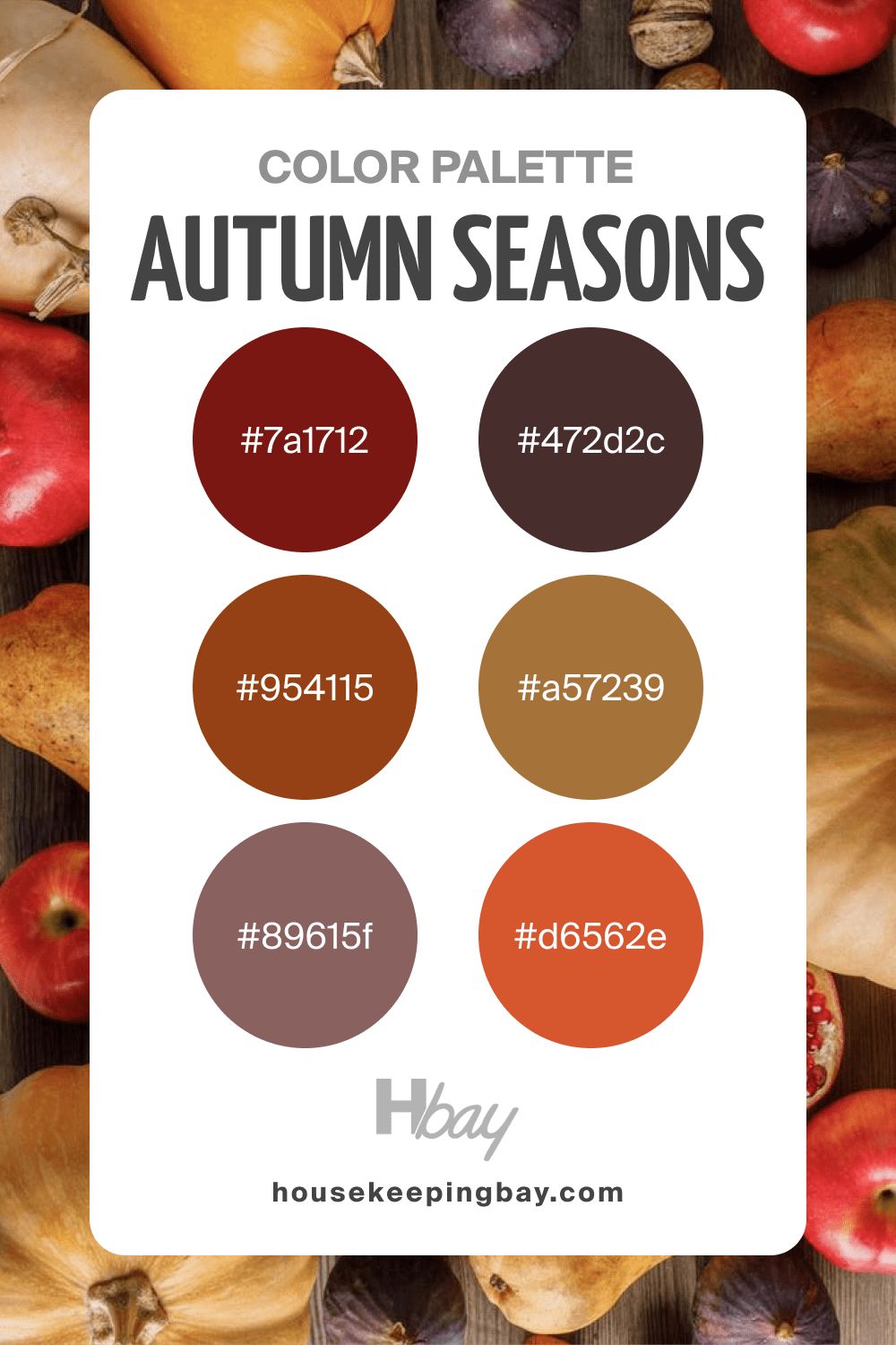 Autumn color palette seasons