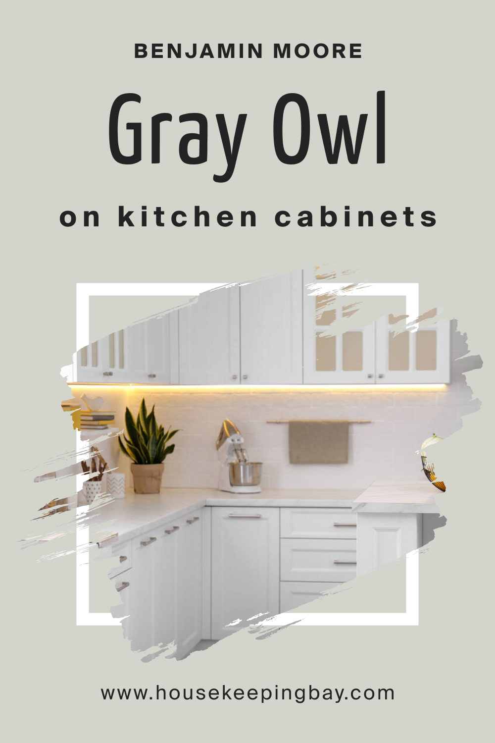 Benjamin Moore. Gray Owl 2137 60 On Kitchen Cabinets