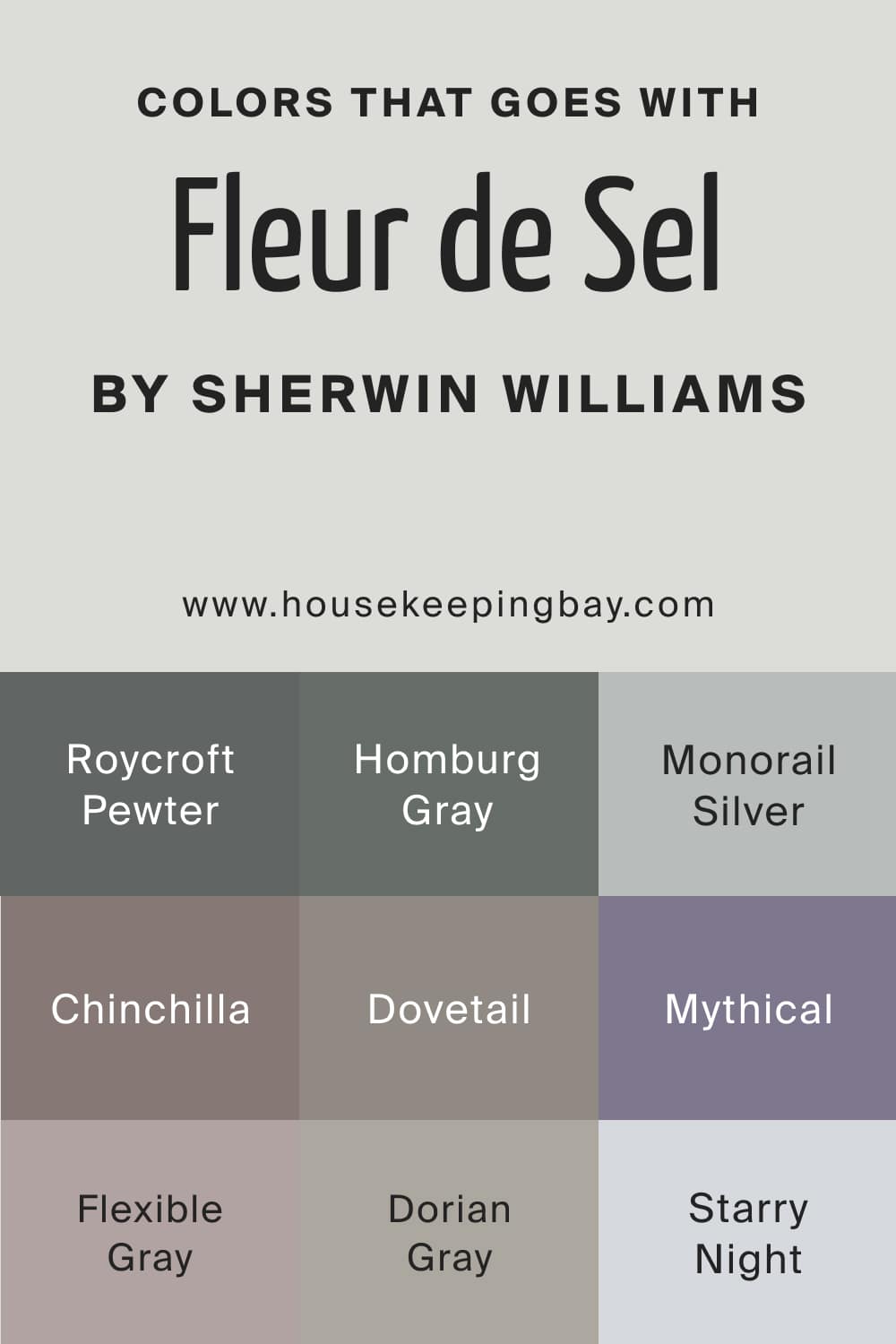 Colors that goes with Fleur de Sel SW 7666 by Sherwin Williams