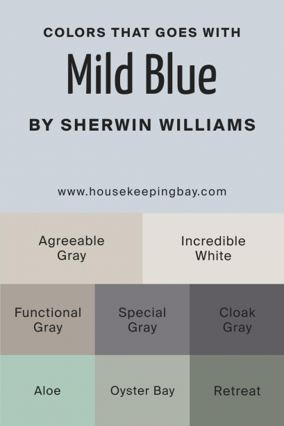 Mild Blue SW-6533 Paint Color by Sherwin-Williams - Housekeepingbay