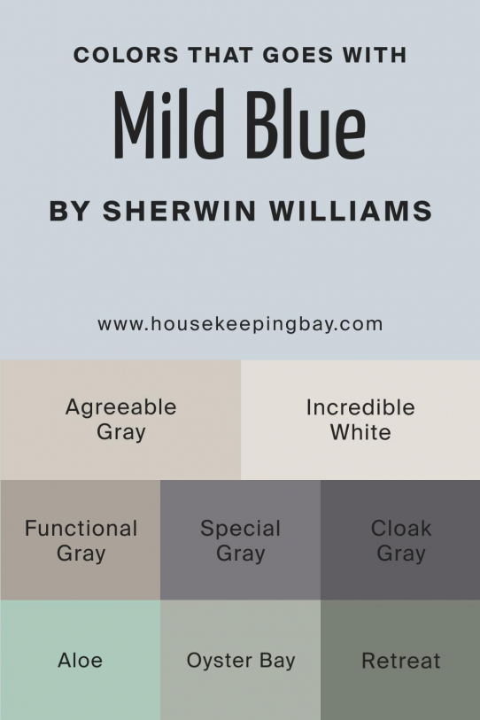 Mild Blue SW-6533 Paint Color by Sherwin-Williams - Housekeepingbay