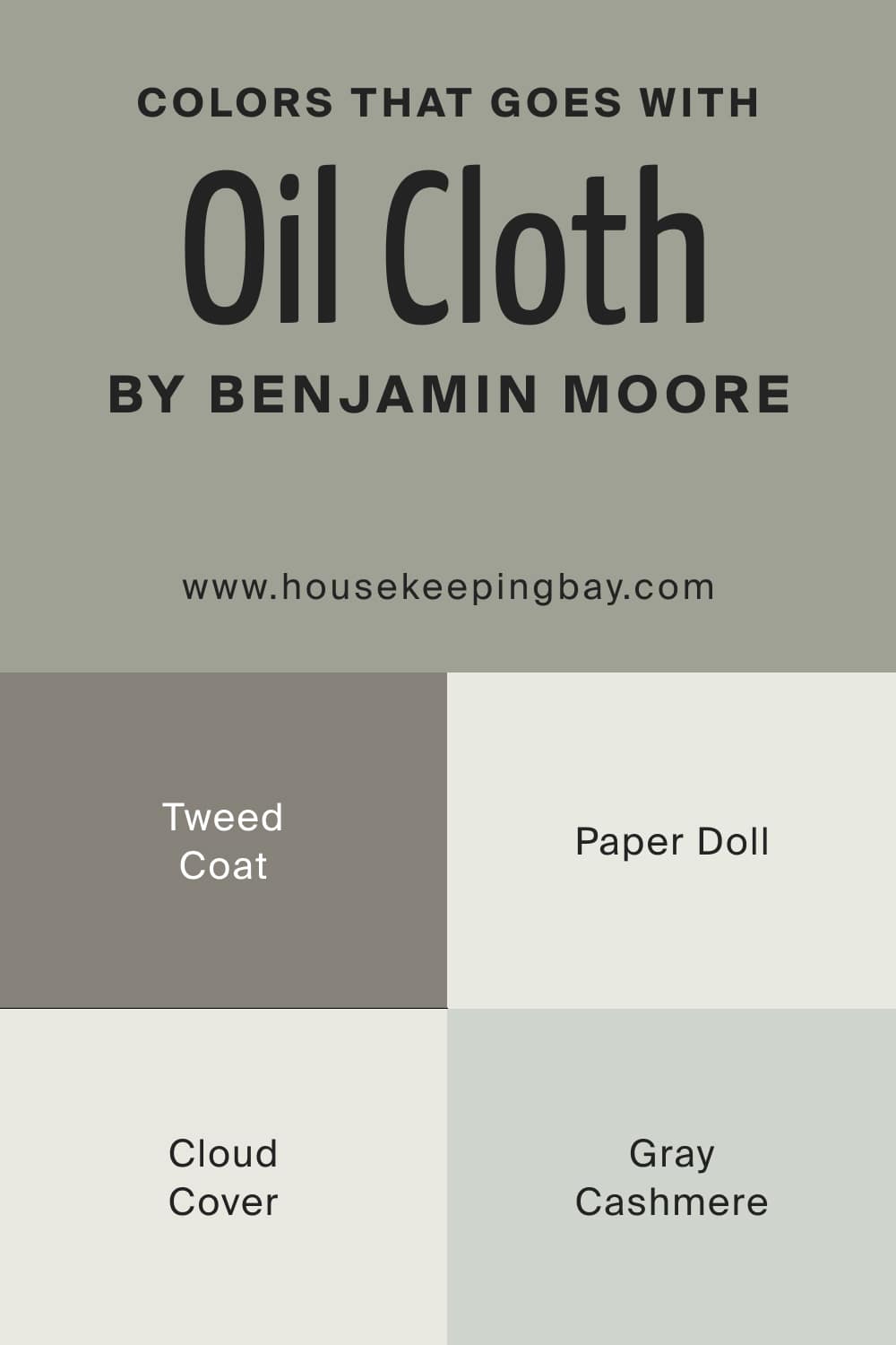 Colors that goes with Oil Cloth CSP 760 by Benjamin Moore
