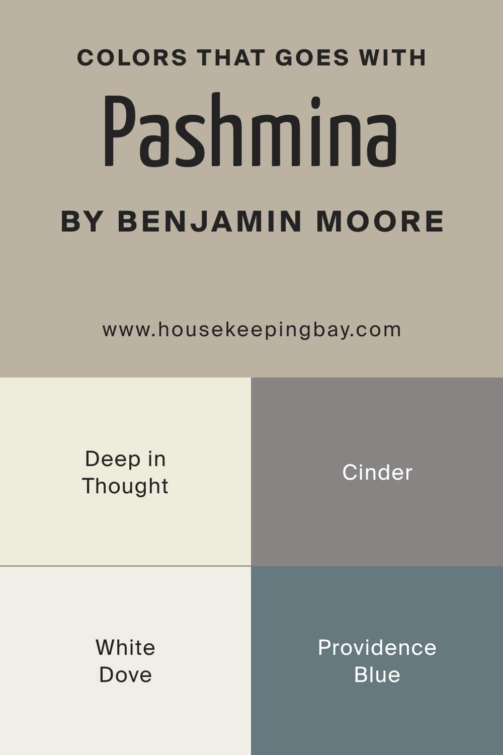 Colors that goes with Pashmina AF 100 by Benjamin Moore