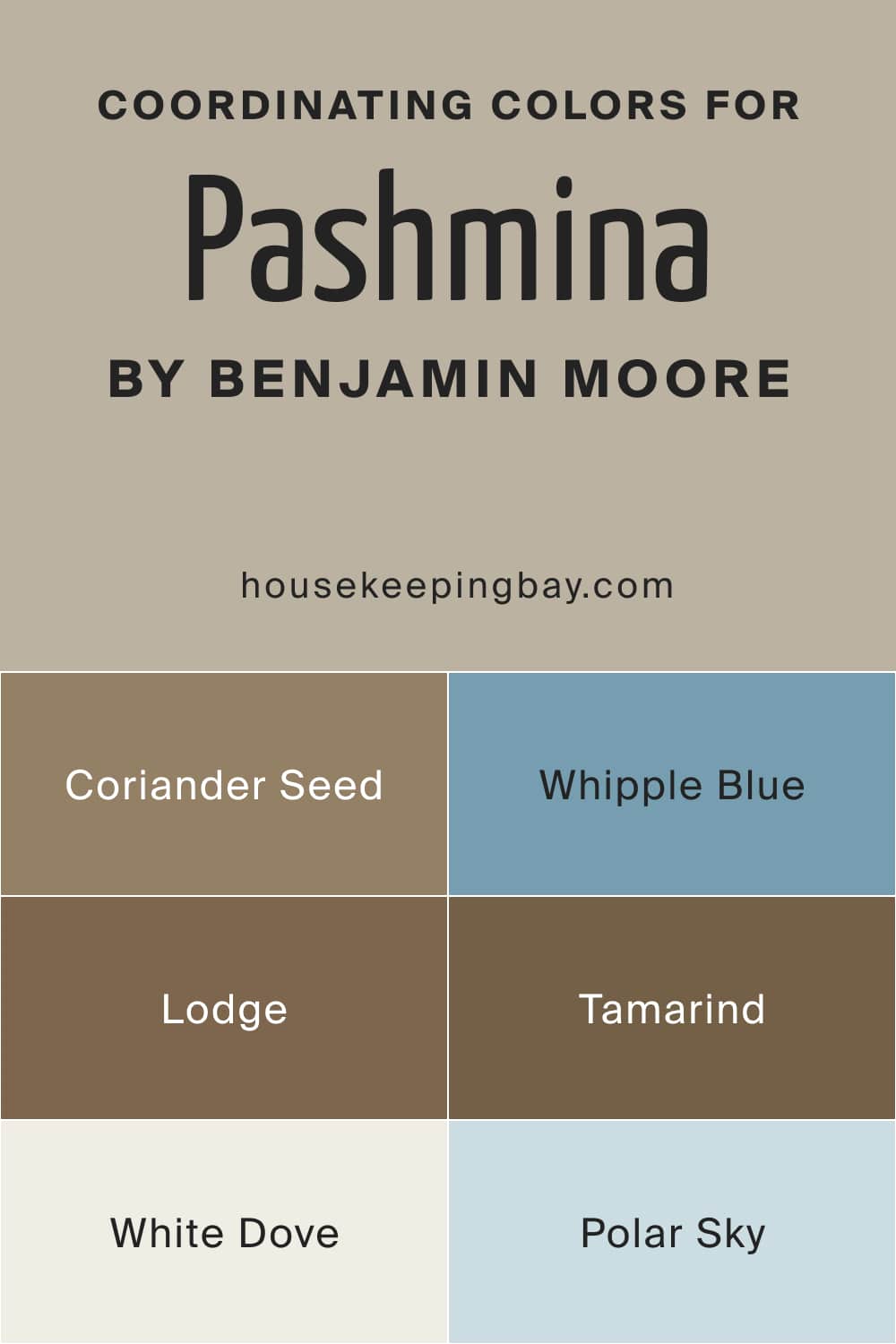 Pashmina Af 100 Paint Color By Benjamin Moore Housekeeping Bay