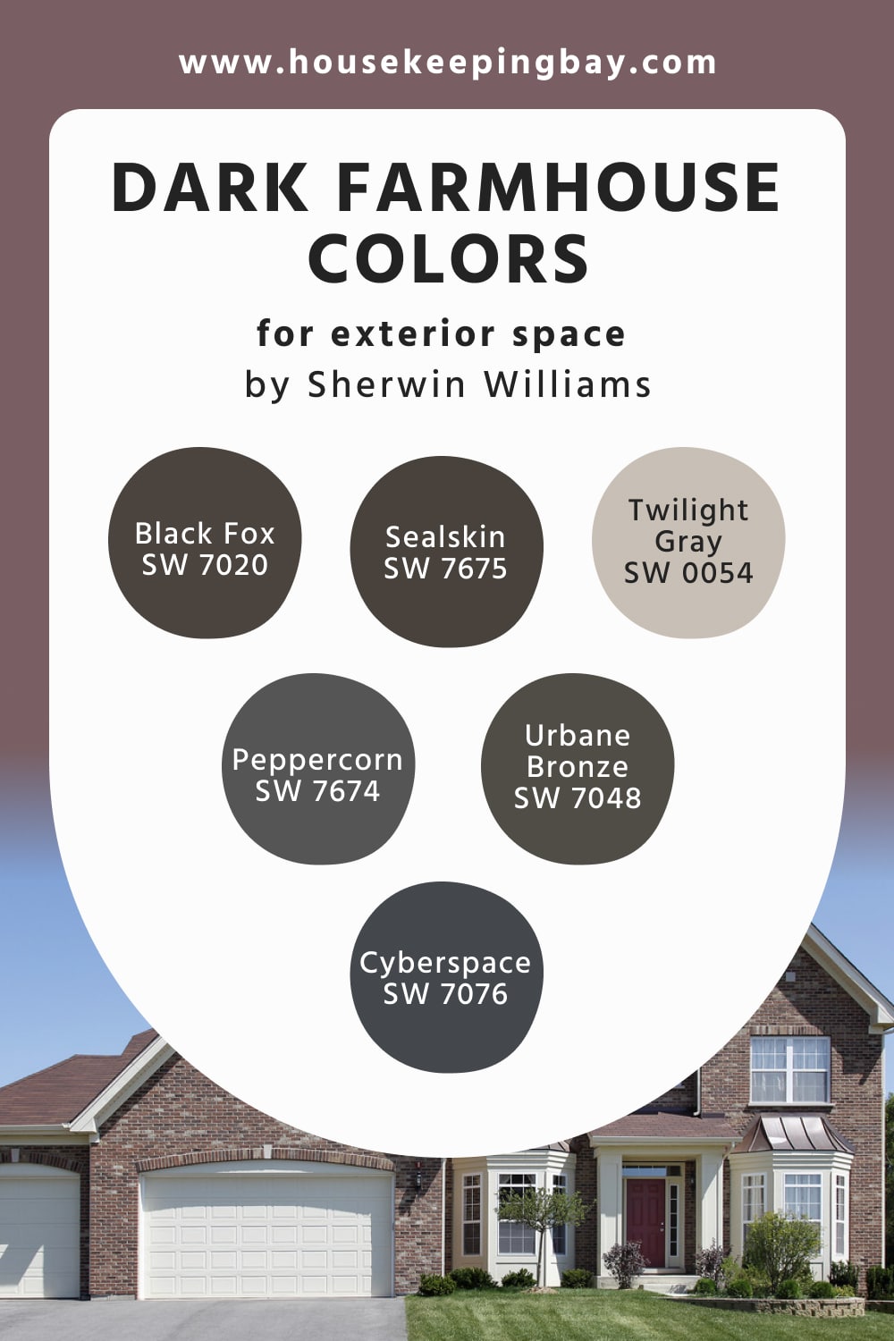 Dark Sherwin Williams Farmhouse Colors For Exterior Space