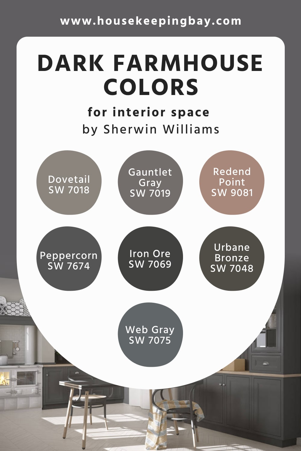 Dark Sherwin Williams Farmhouse Colors For Interior Space