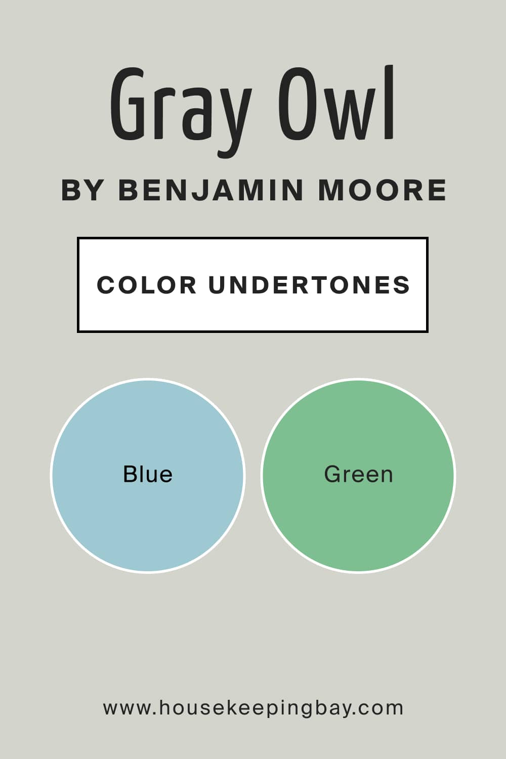 Gray Owl 2137 60 by Benjamin Moore Undertones