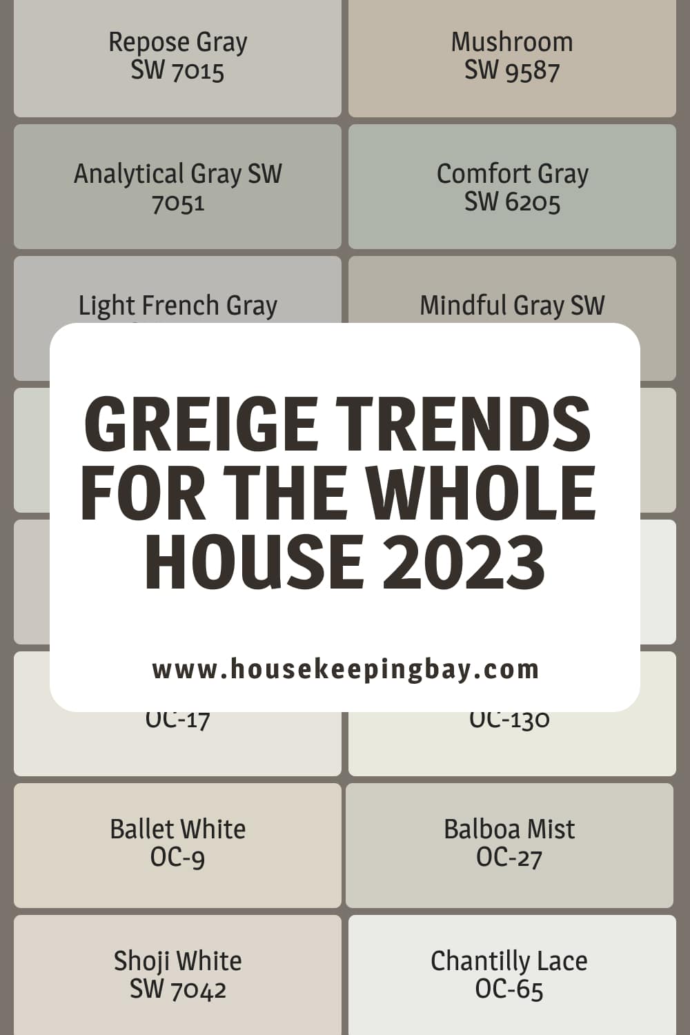 Greige Trends For the House 2023