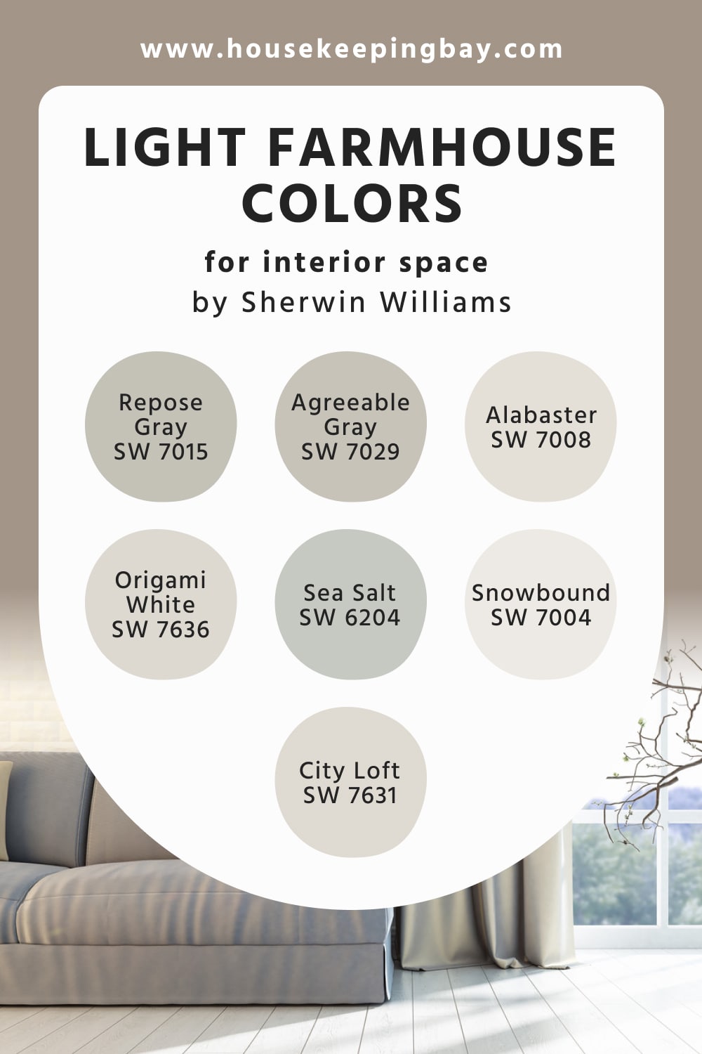 Light Sherwin Williams Farmhouse Colors For Interior Space