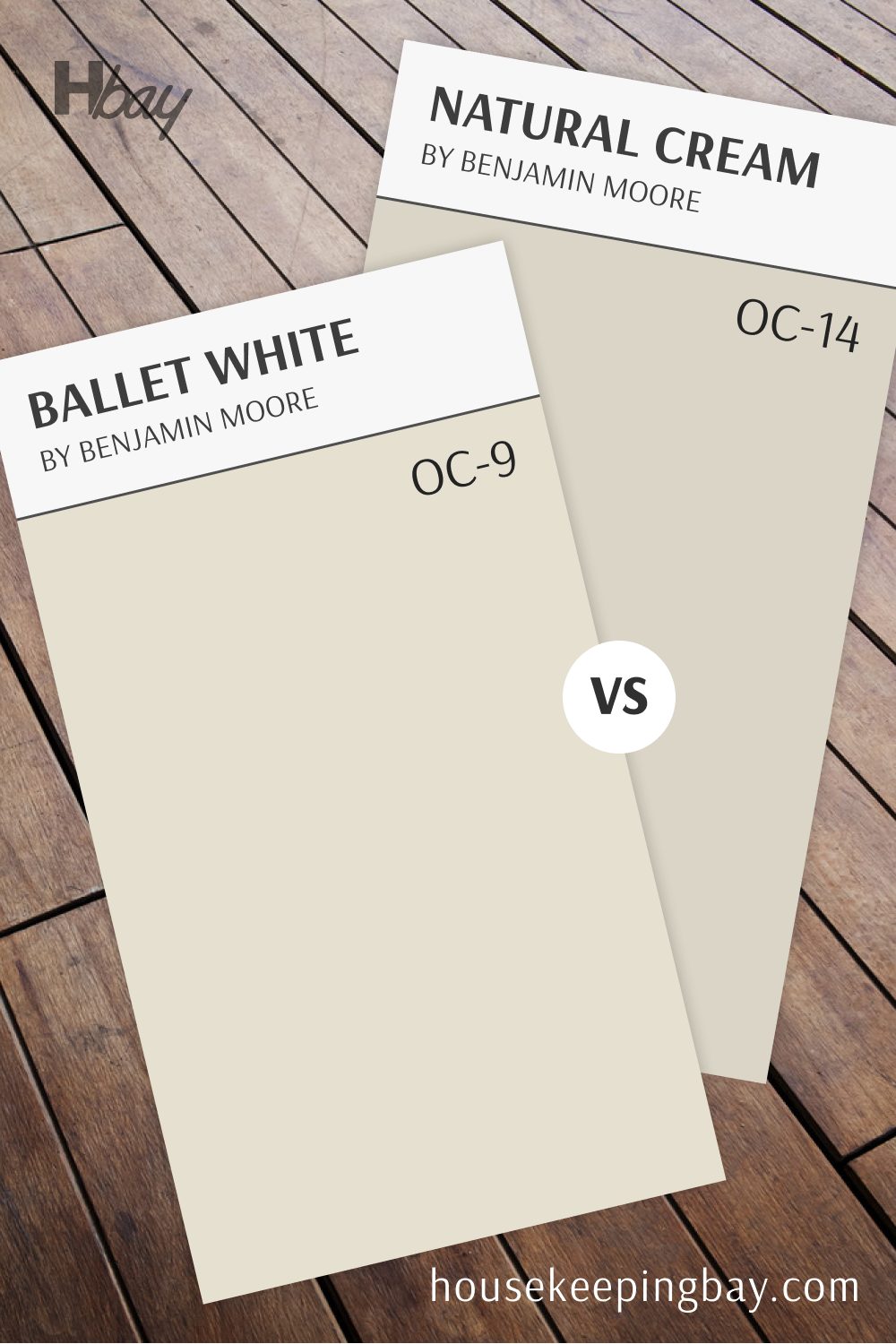 Natural Cream (OC-14) vs Ballet White (OC-9)