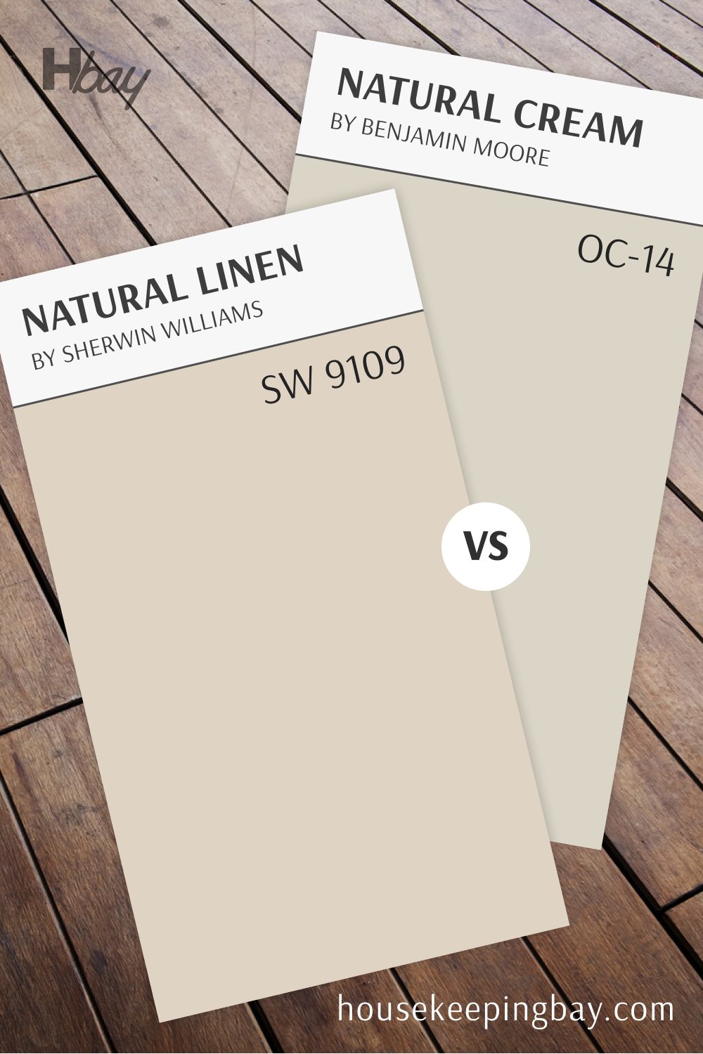 Natural Cream (OC-14) vs Natural Linen (SW 9109)