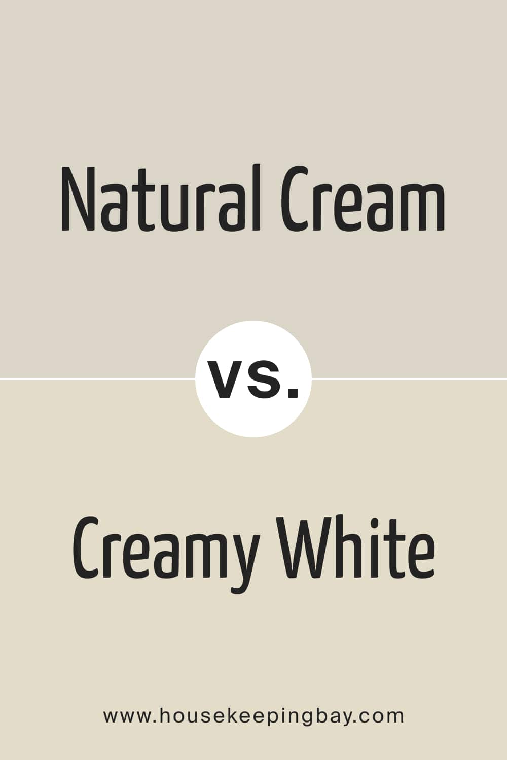 Natural Cream vs Creamy White