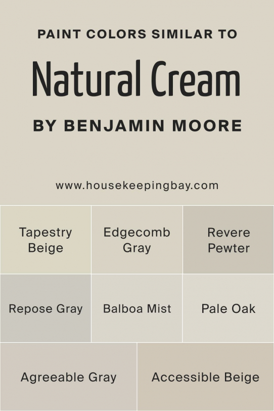 Natural Cream OC-14 Color by Benjamin Moore - Housekeepingbay