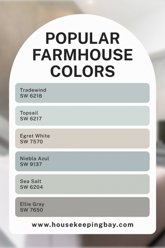 Best Farmhouse Colors From Benjamin Moore And Sherwin-Williams