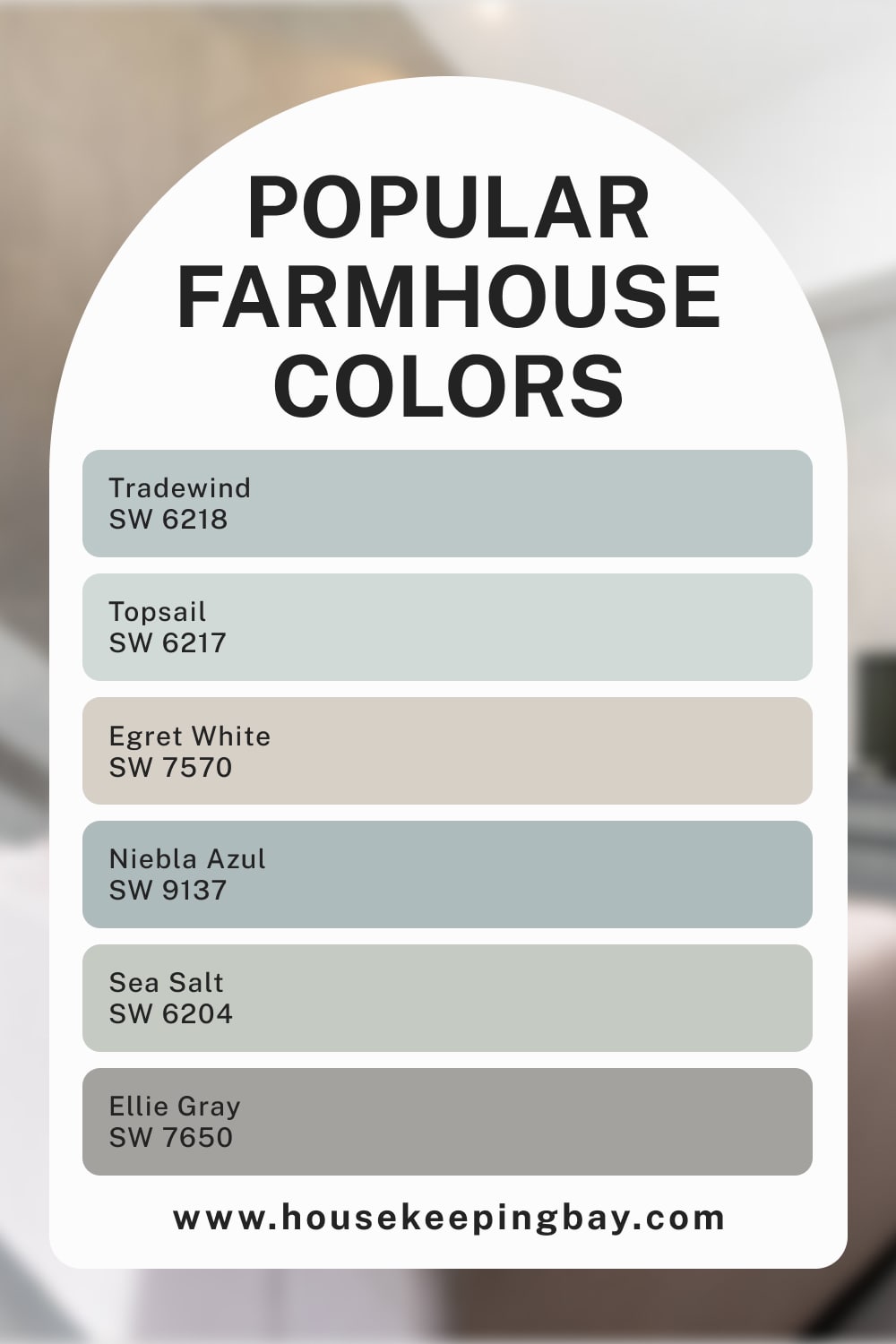 Popular Farmhouse Color Palette