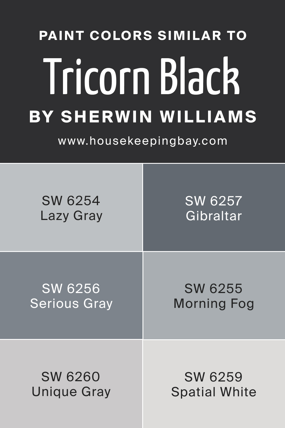 SW Tricorn Black Similar Colors