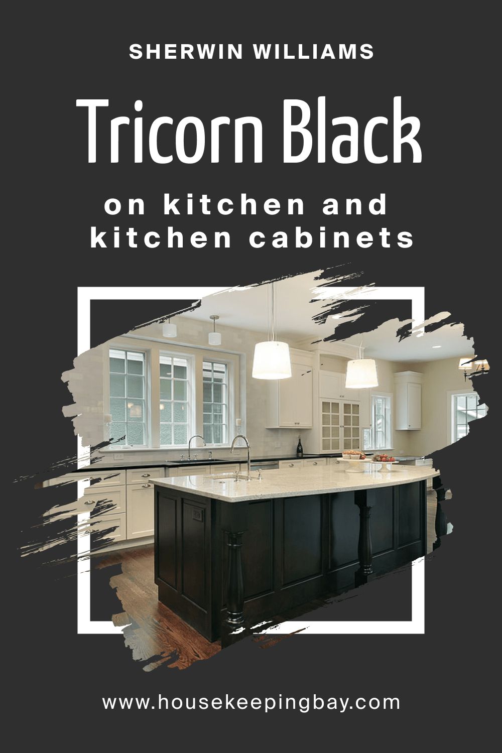 Sherwin Williams. SW 6258 Tricorn Black For the Kitchen and Kitchen Cabinets