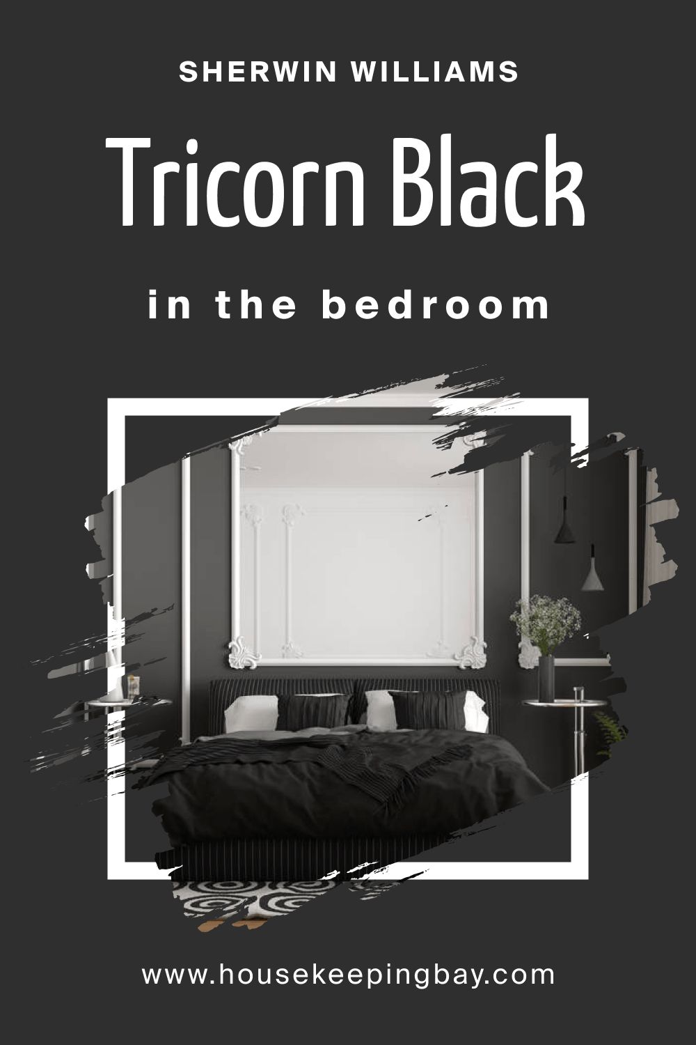 Sherwin Williams. SW 6258 Tricorn Black For the bedroom