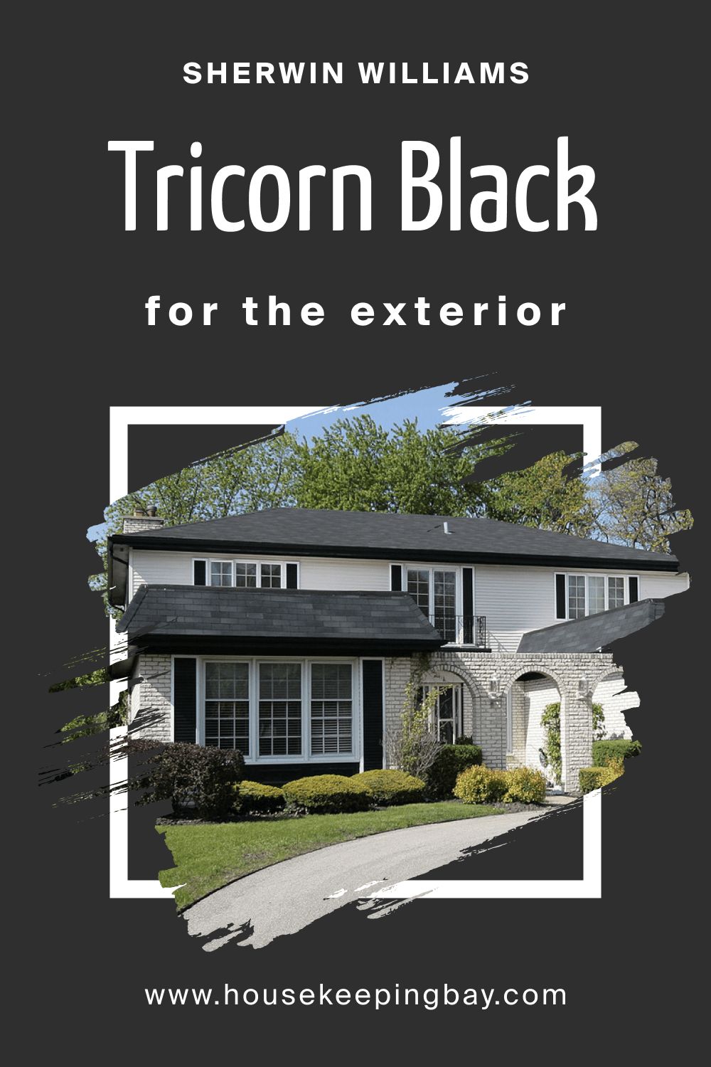 Sherwin Williams.SW 6258 Tricorn Black For the exterior