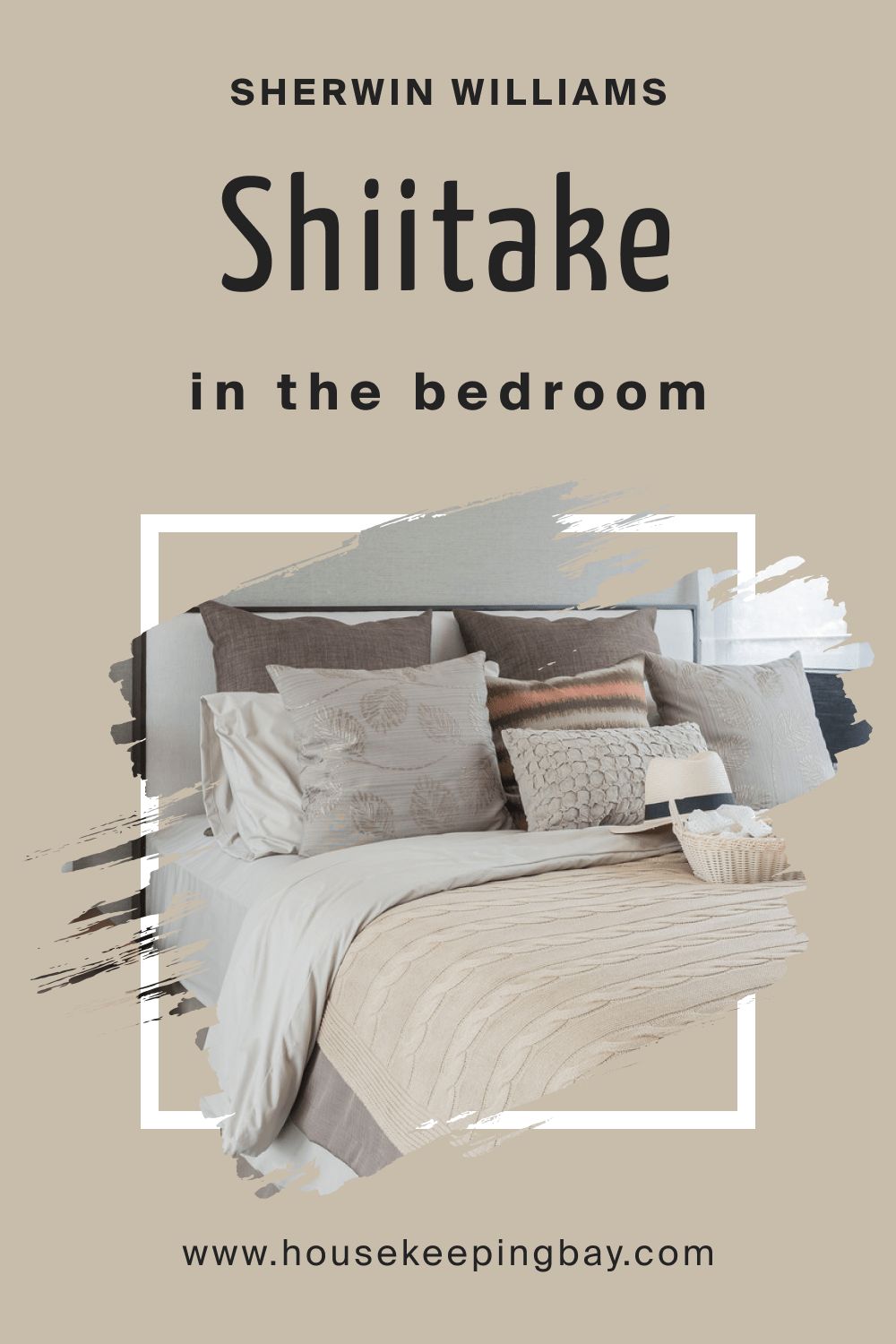 Shiitake SW 9173 in a Bedroom