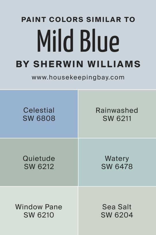 Mild Blue SW-6533 Paint Color by Sherwin-Williams - Housekeepingbay