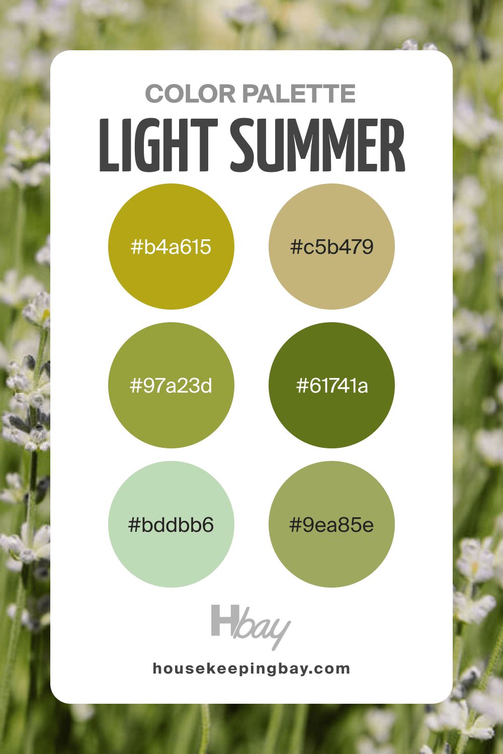 Summer color palette light