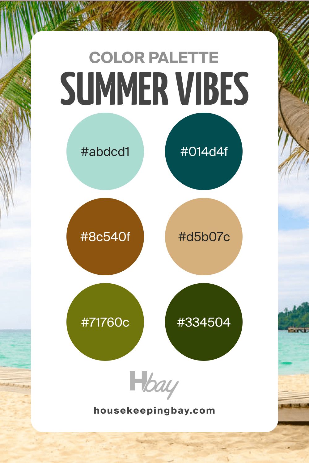 Summer vibes color palette