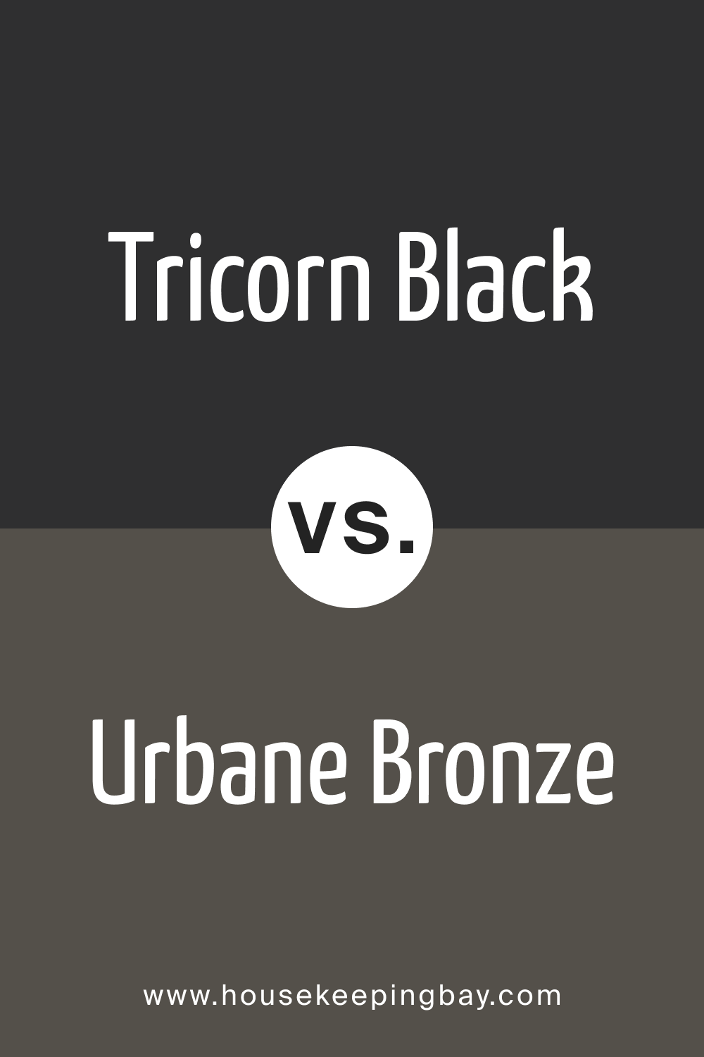 Tricorn Black vs. Urbane Bronze