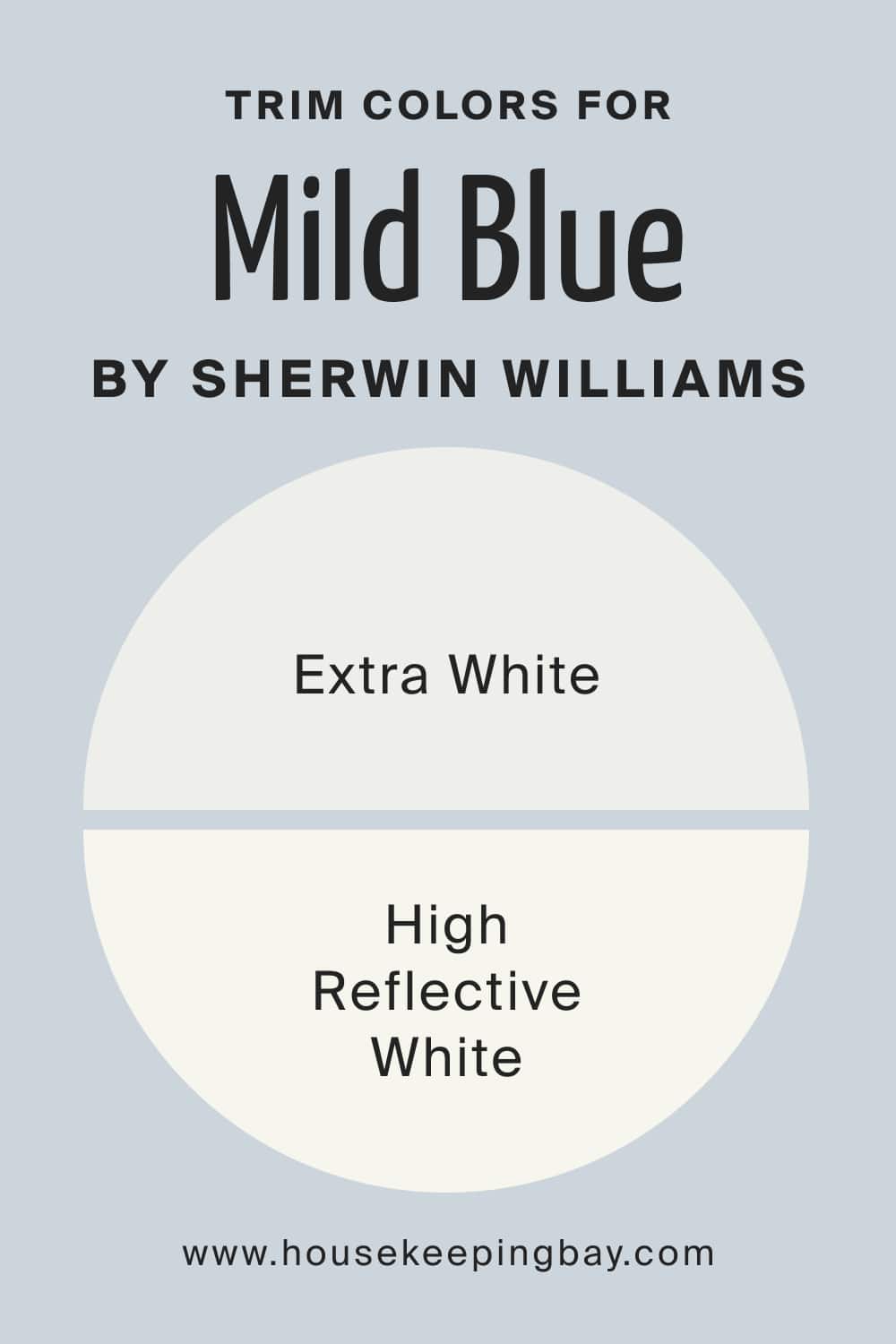 Trim Colors for Mild Blue SW 6533 by Sherwin Williams