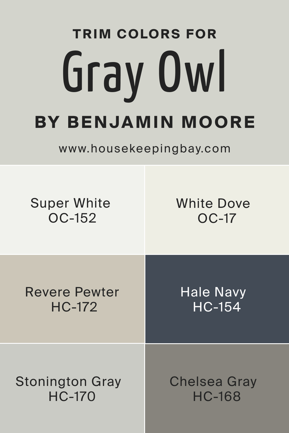 What Is the Best Trim Color to Use With BM Gray Owl
