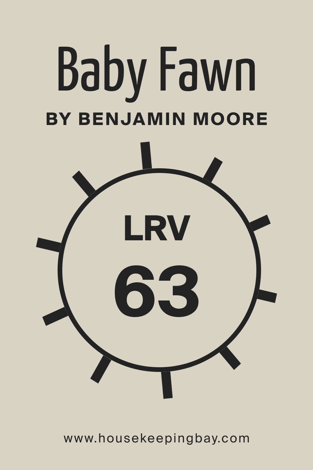 Baby Fawn OC 15 by Benjamin Moore. LRV – 63