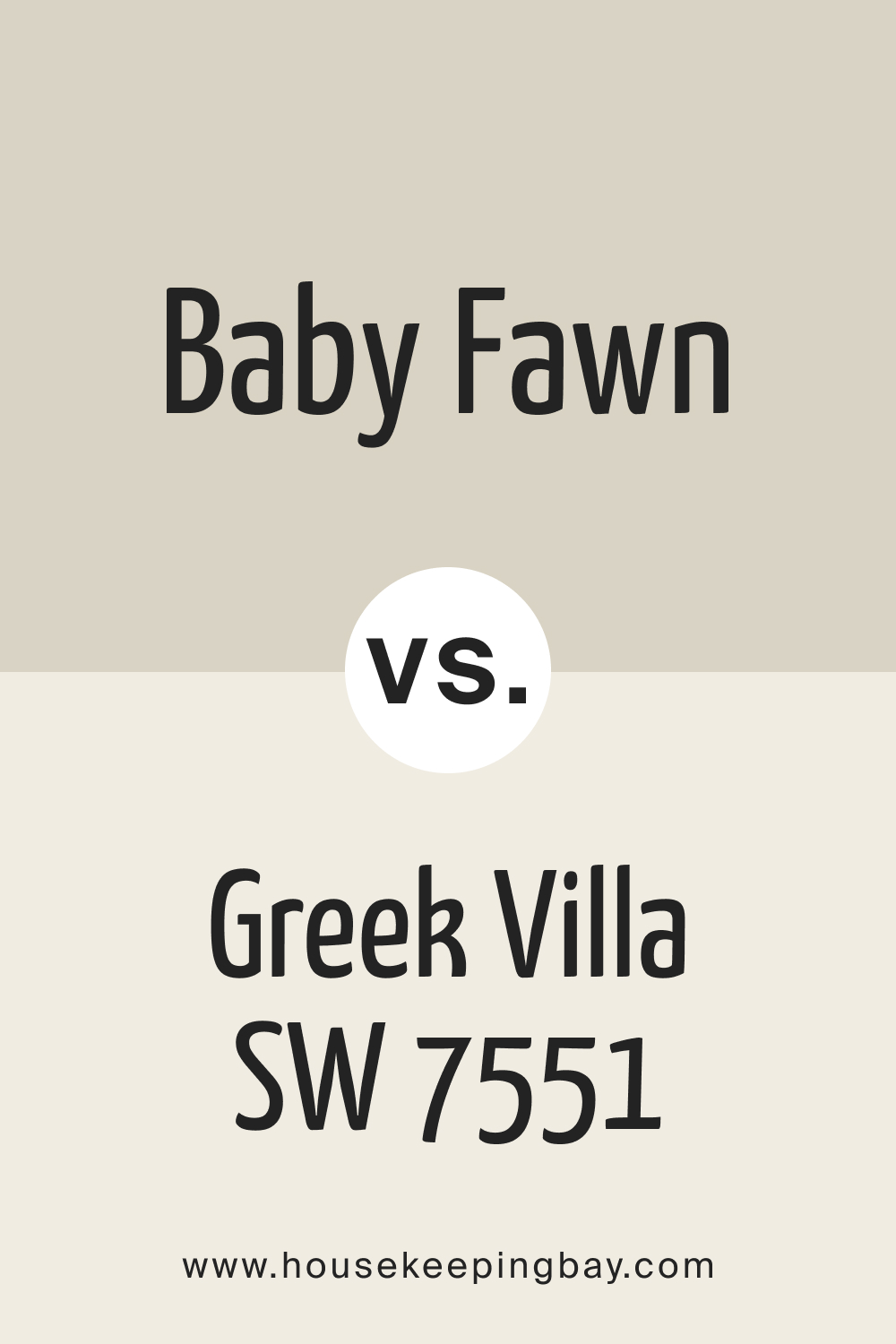 Baby Fawn vs Greek Villa SW 7551