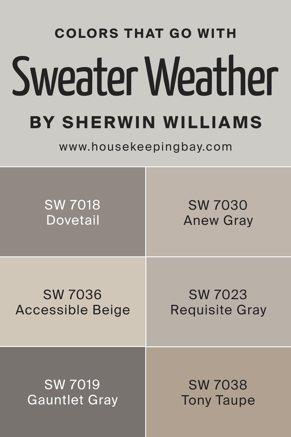 Colors That Go With SW Sweater Weather SW-9548