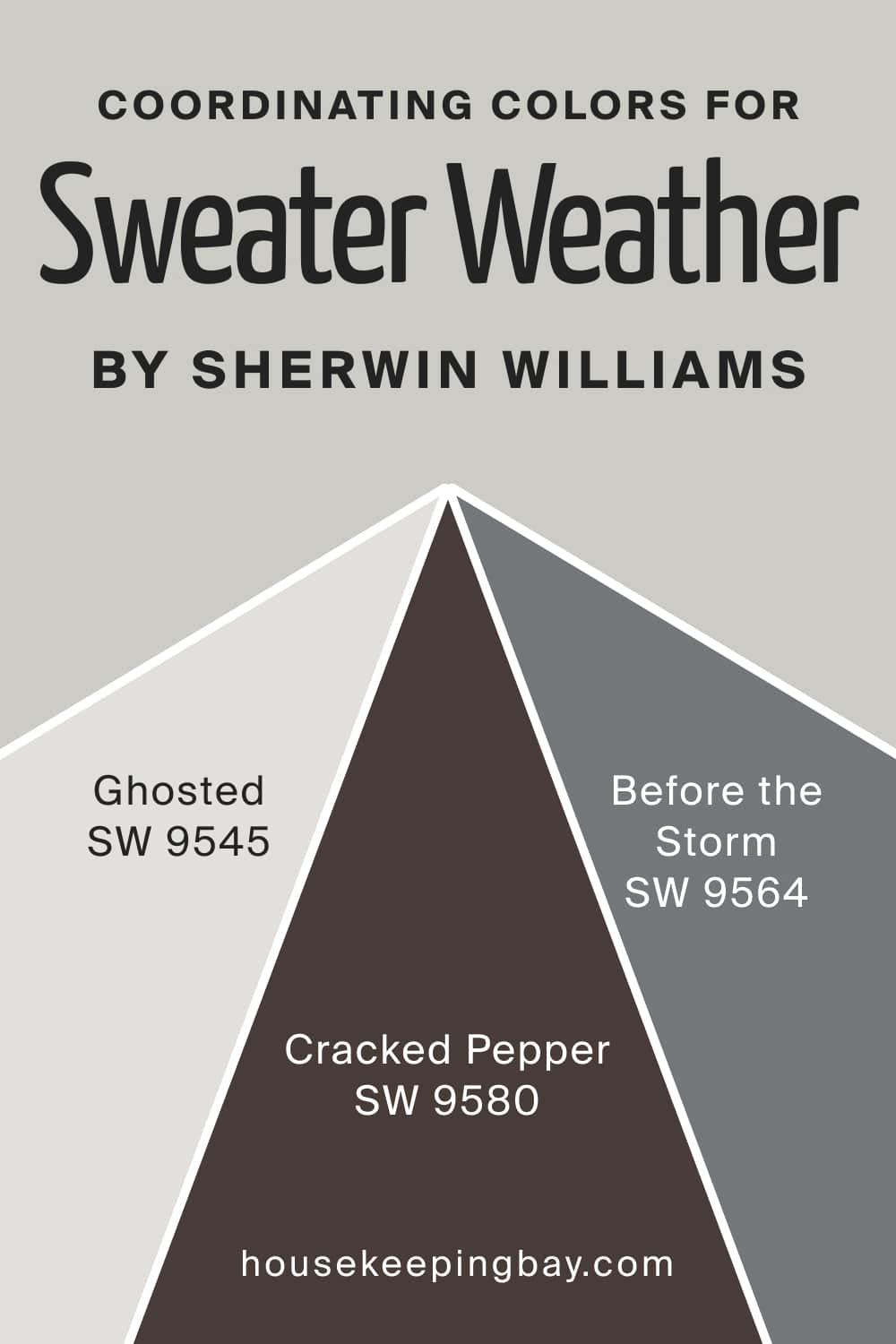Coordinating Colors for Sweater Weather SW 9548 by Sherwin Williams