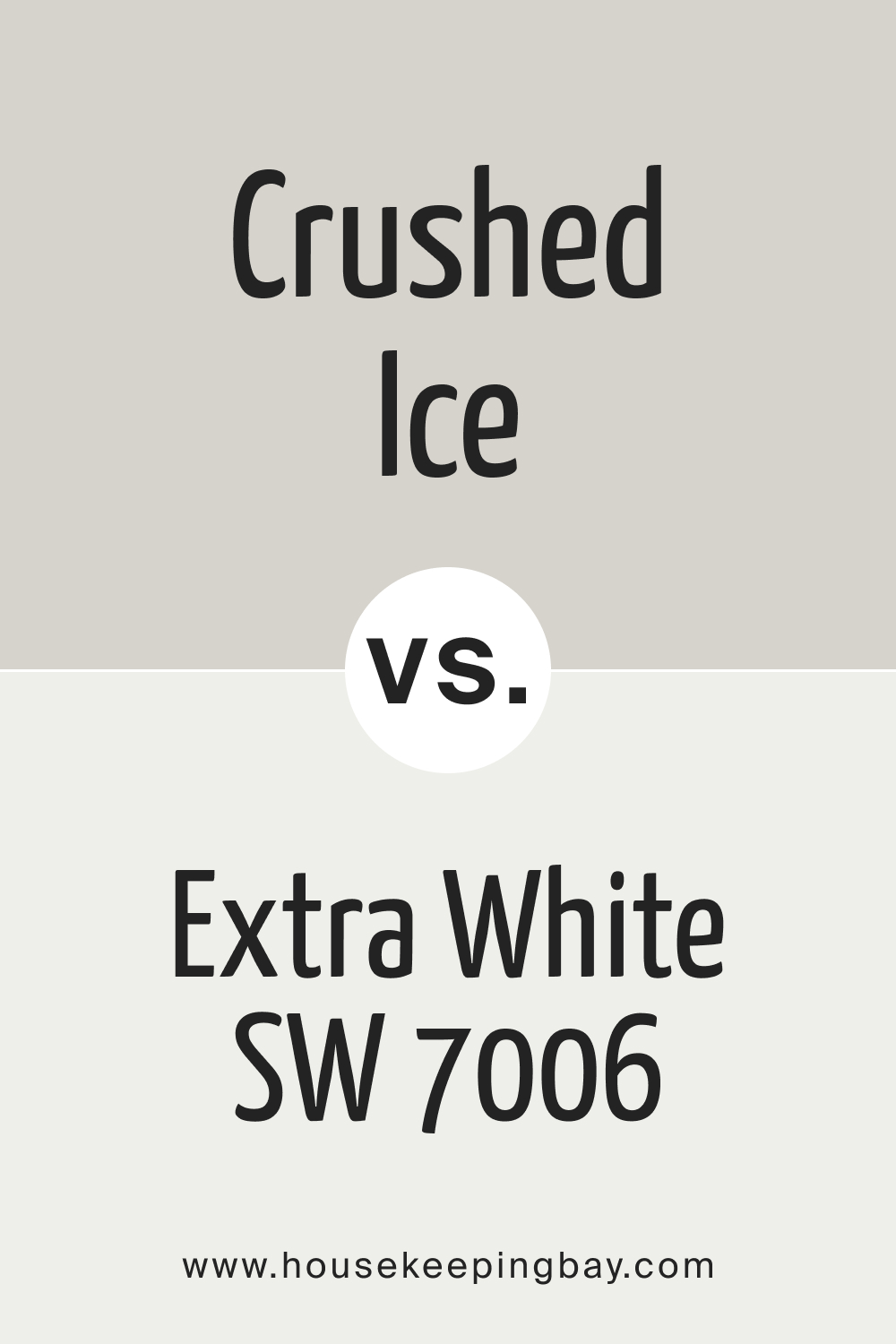 Crushed Ice SW 7647 vs Extra White SW 7006