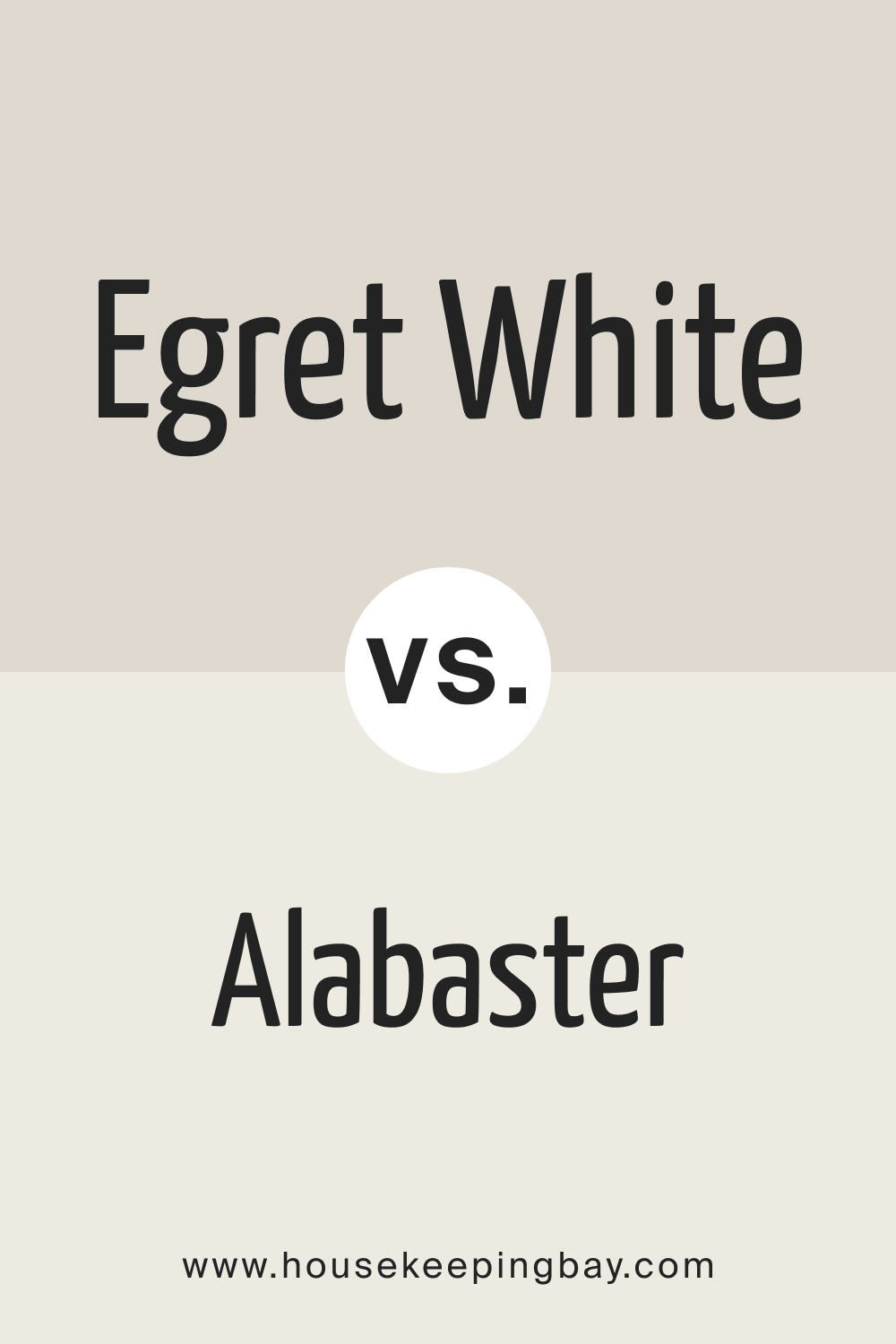 Egret White vs Alabaster