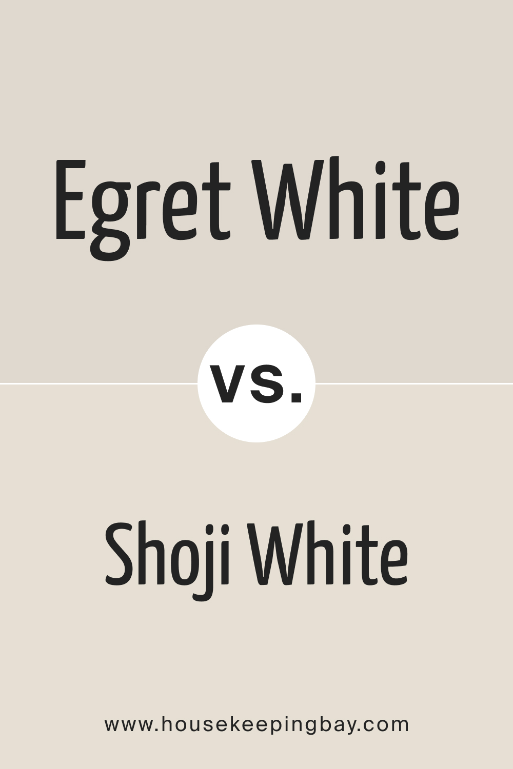 Egret White vs Shoji White