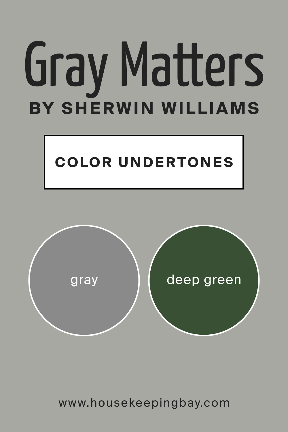 Gray Matters SW 7066 by Sherwin Williams Color Undertones