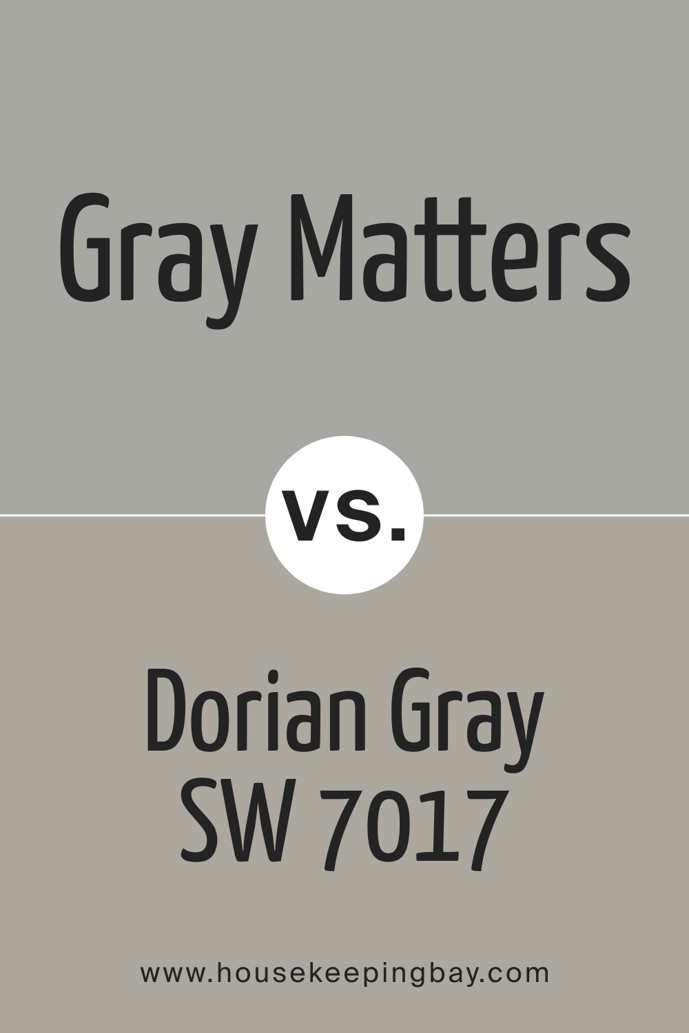 Gray Matters SW 7066 vs Dorian Gray SW 7017