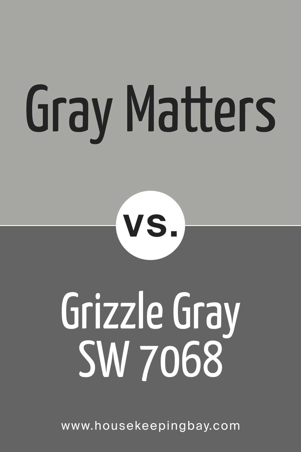 Gray Matters SW 7066 vs Grizzle Gray SW 7068