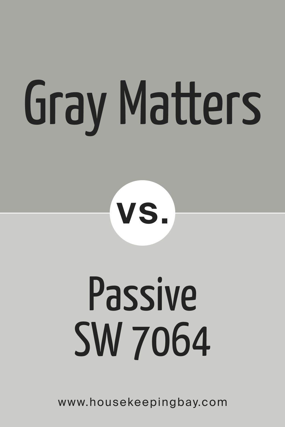 Gray Matters SW 7066 vs Passive SW 7064