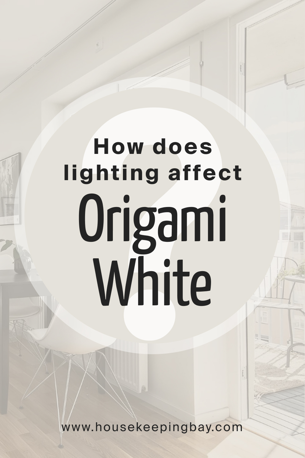 How does lighting affect Origami White SW 7636