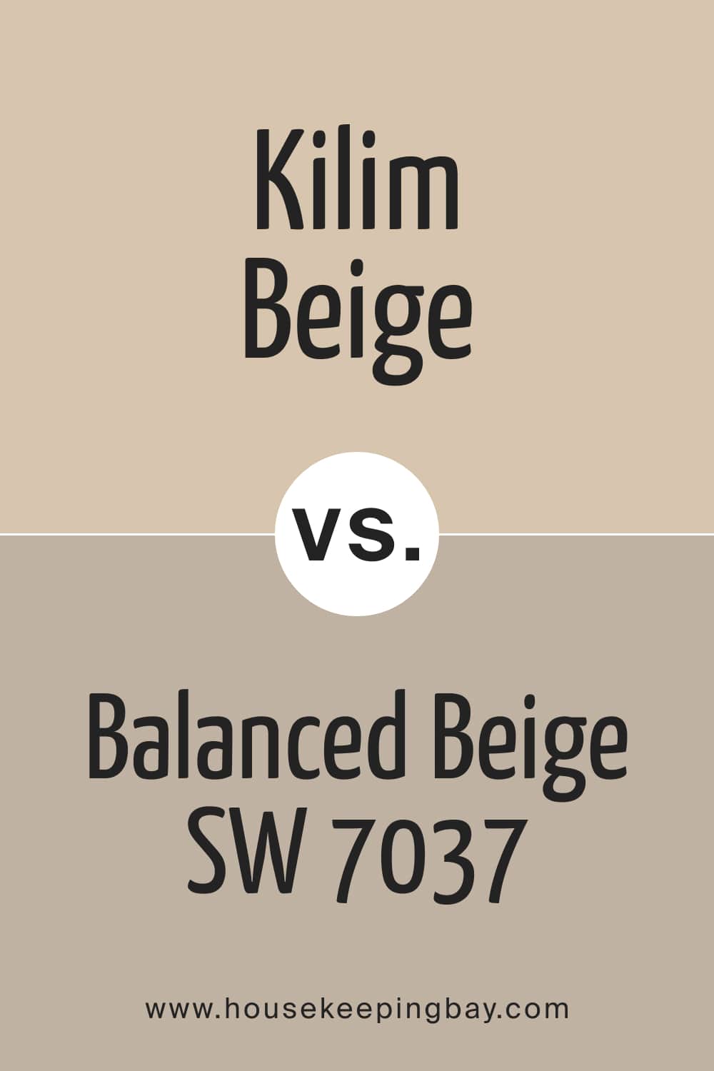Kilim Beige SW 6106 vs Balanced Beige SW 7037
