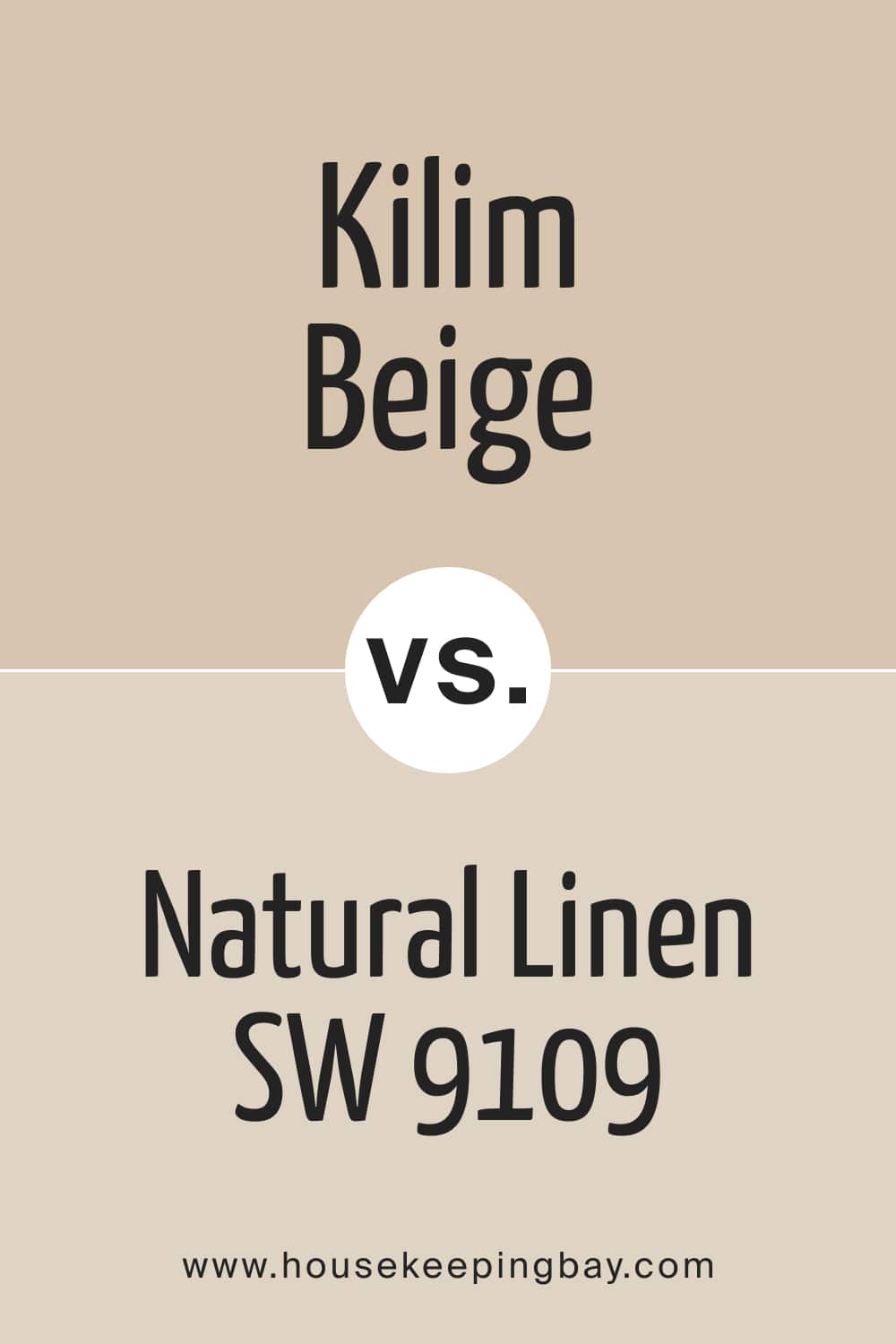 Kilim Beige SW 6106 vs Natural Linen SW 9109