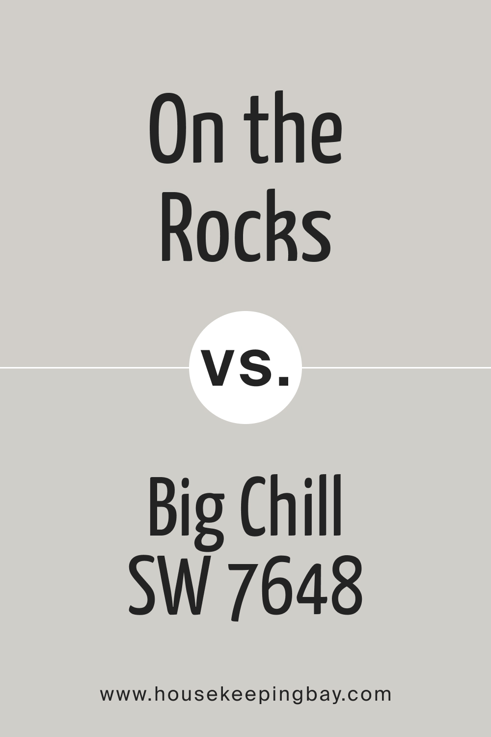 On the Rocks SW 7671 vs Big Chill SW 7648