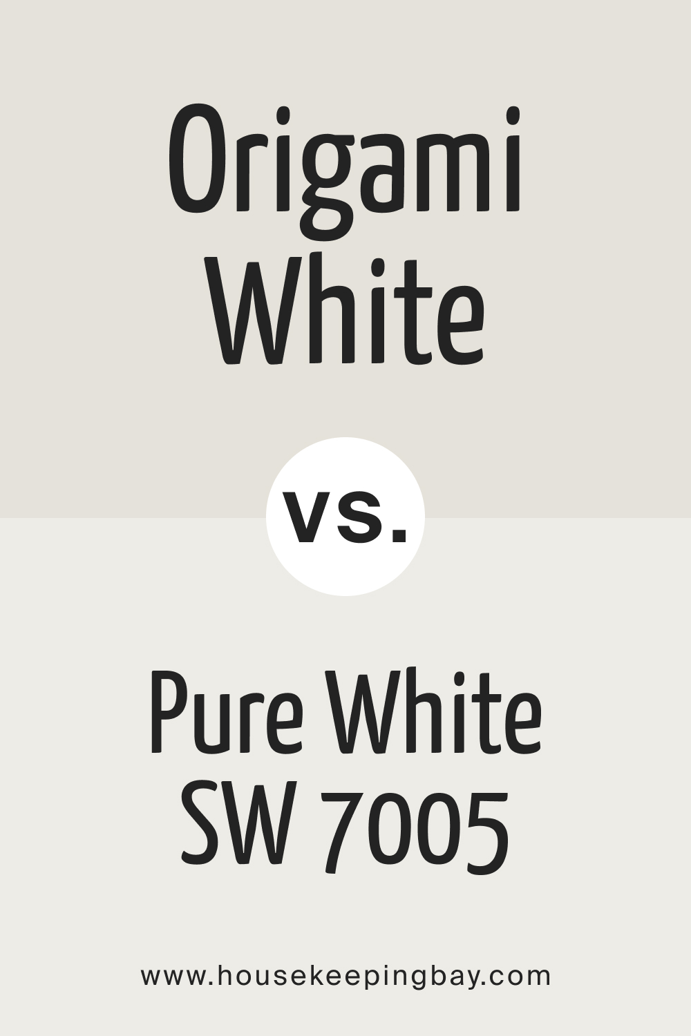 Origami White SW 7636 vs Pure White SW 7005