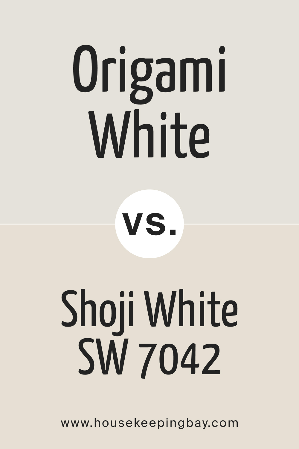 Origami White SW 7636 vs Shoji White SW 7042